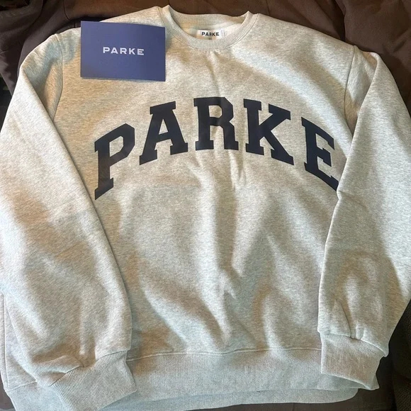 PARKE Gray Crewneck Sweatshirt - Picture 1 of 1